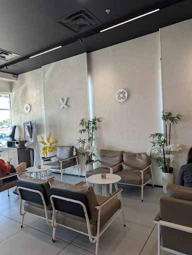 Inside The Alley bubble tea shop in Austin with handcrafted drinks on display