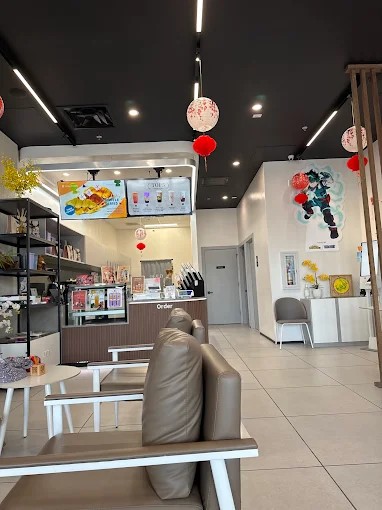 The Alley Cedar Park bubble tea shop interior and handcrafted drinks