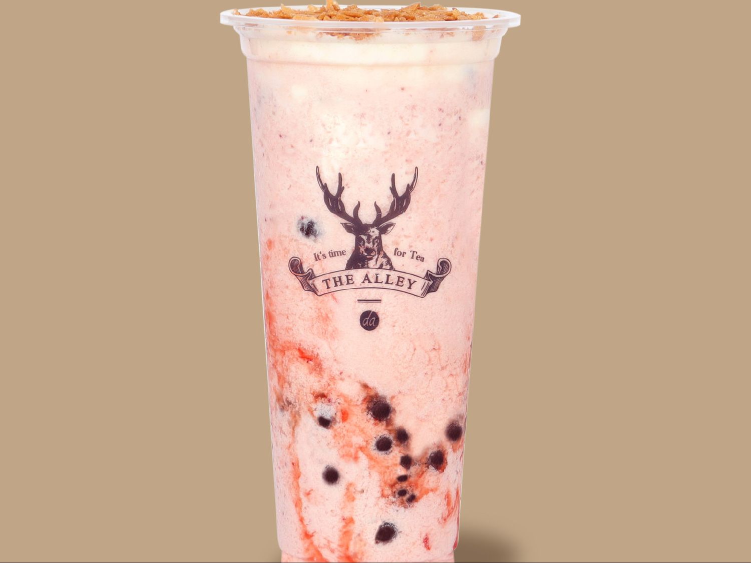 Crunchy Strawberry Milk Tea Slushy