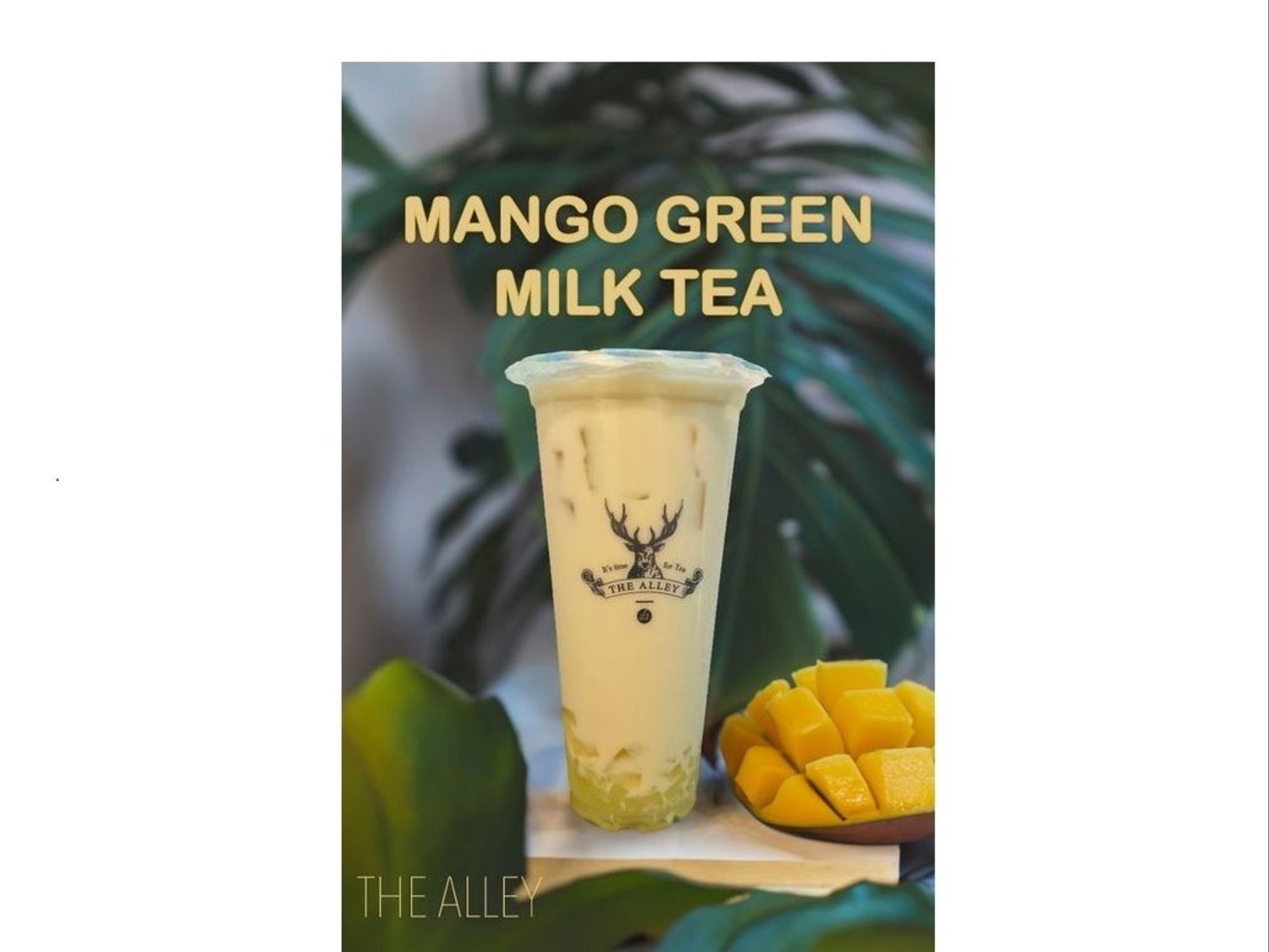 Mango Green Milk Tea