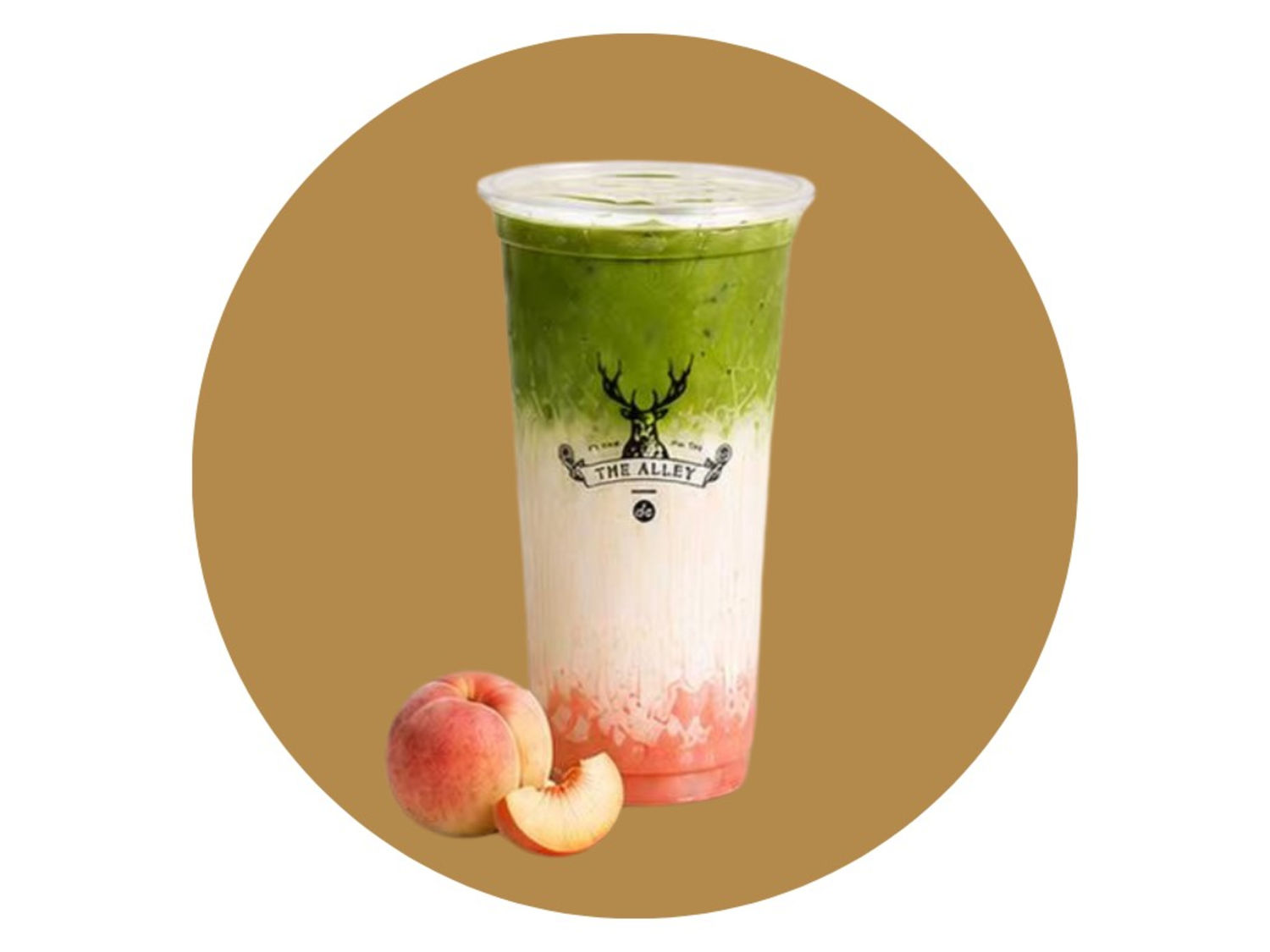 Peach Matcha Latte